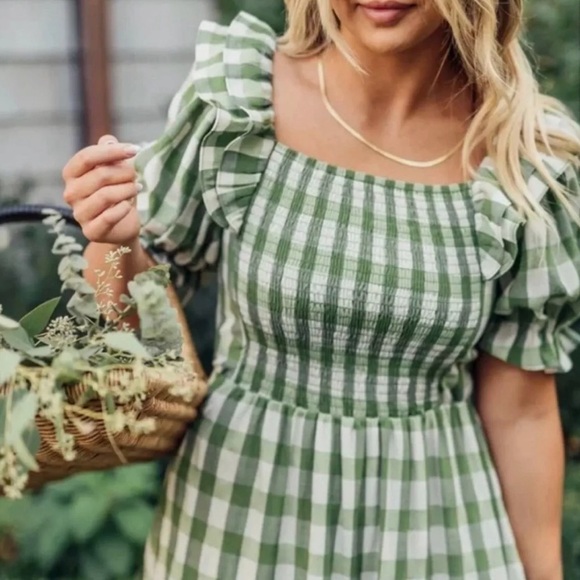 Jessakae Orchard Gingham Dress - Size XS - Picture 2 of 7